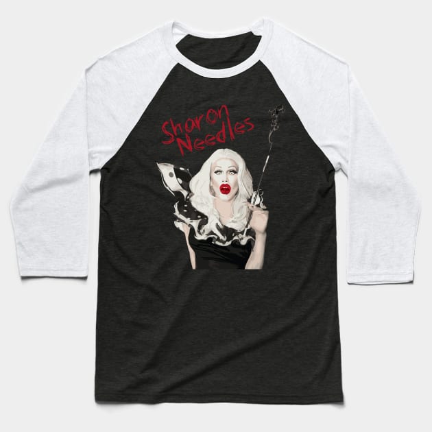 Sharon Needles Baseball T-Shirt by aespinel